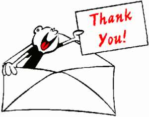 thank you note clip art