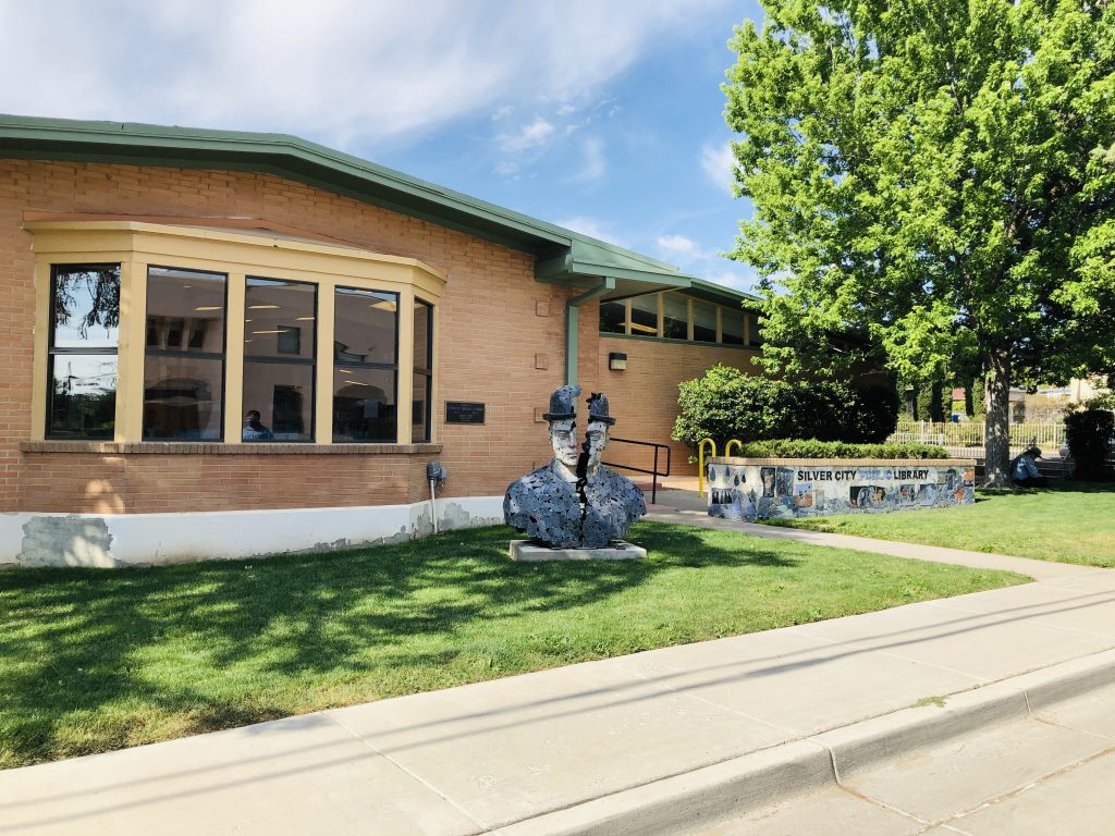 College Avenue side of the library building